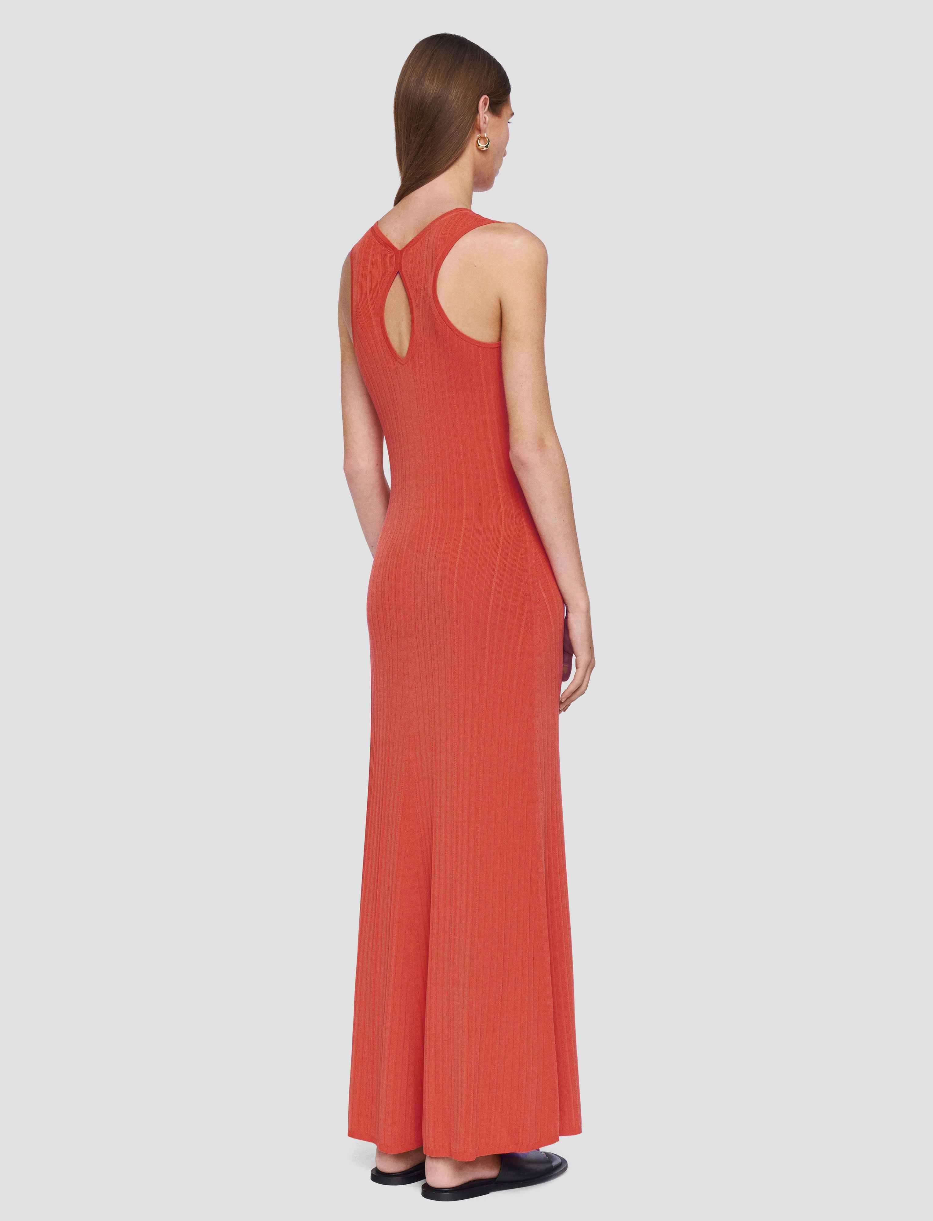 Travel-Essential Viscose Rib Knit Dress