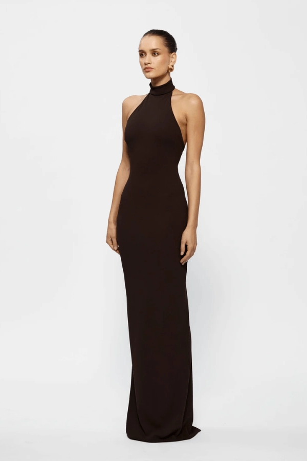 Refined Finish Rhi Gown Coffee