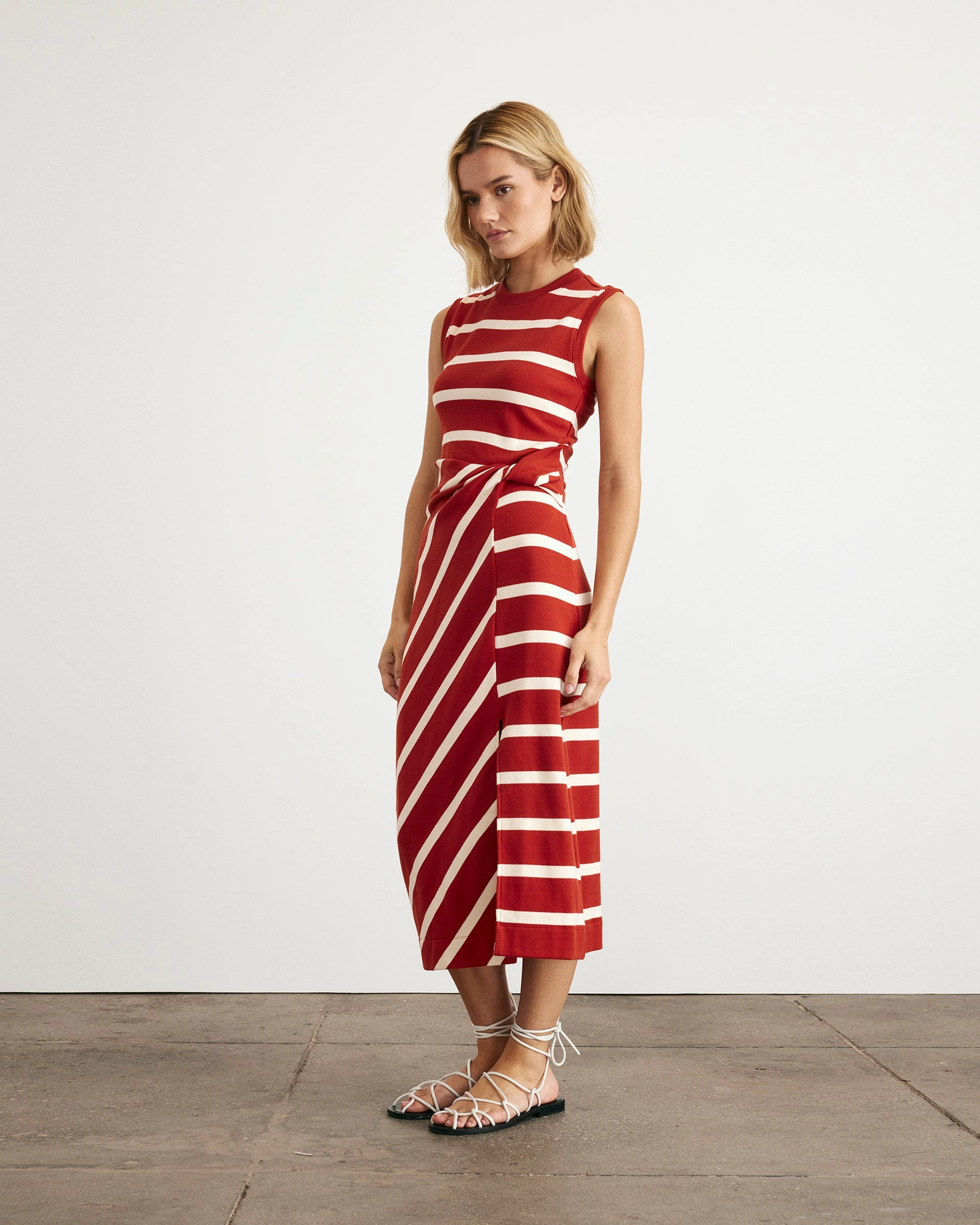 Cool Movement Sleeveless Striped Cody Dress