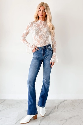 Edward Mid Rise Boot-Cut Cello Jeans (Dark) RecycledMaterial