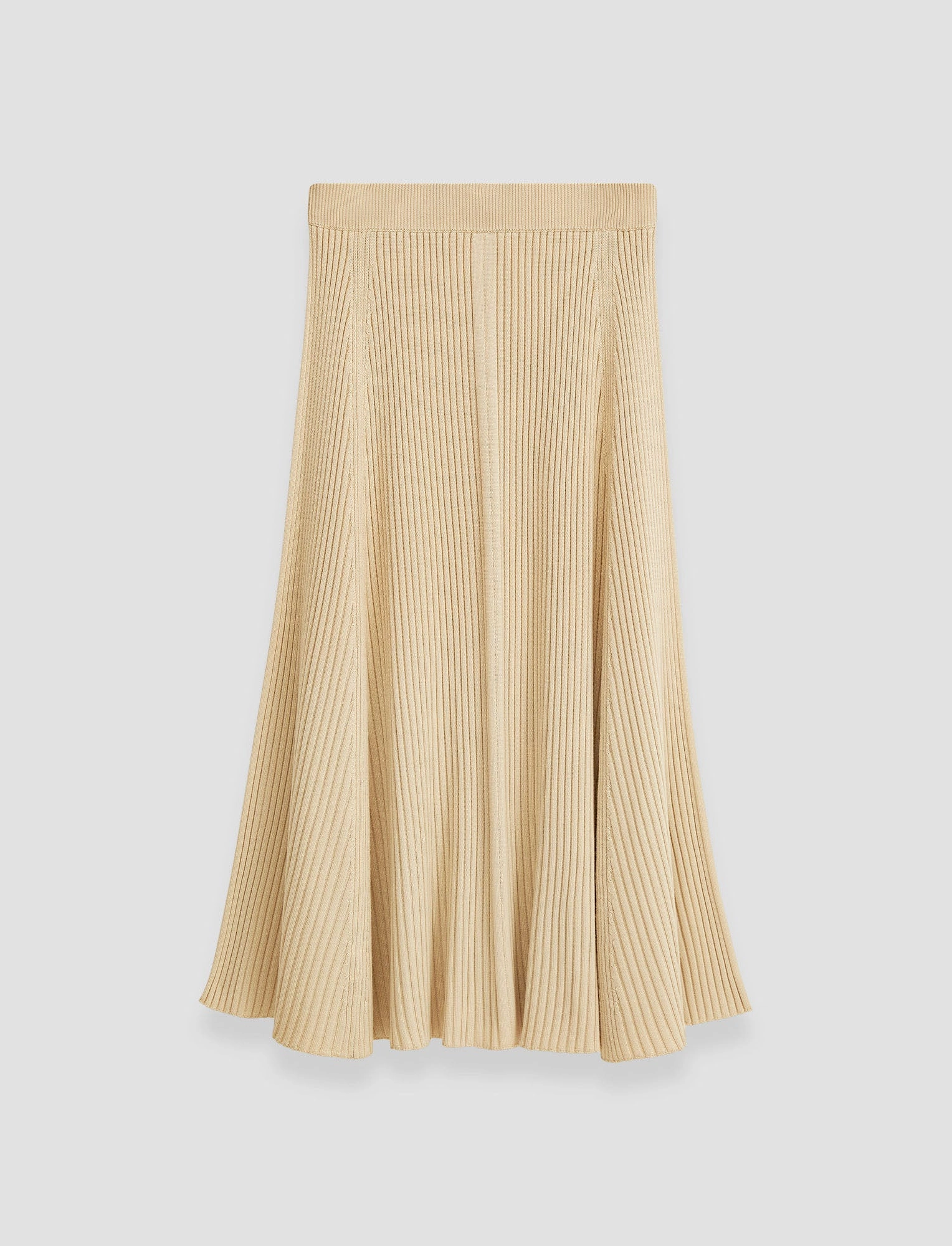 Weekend Ready Merino Silk Rib Skirt