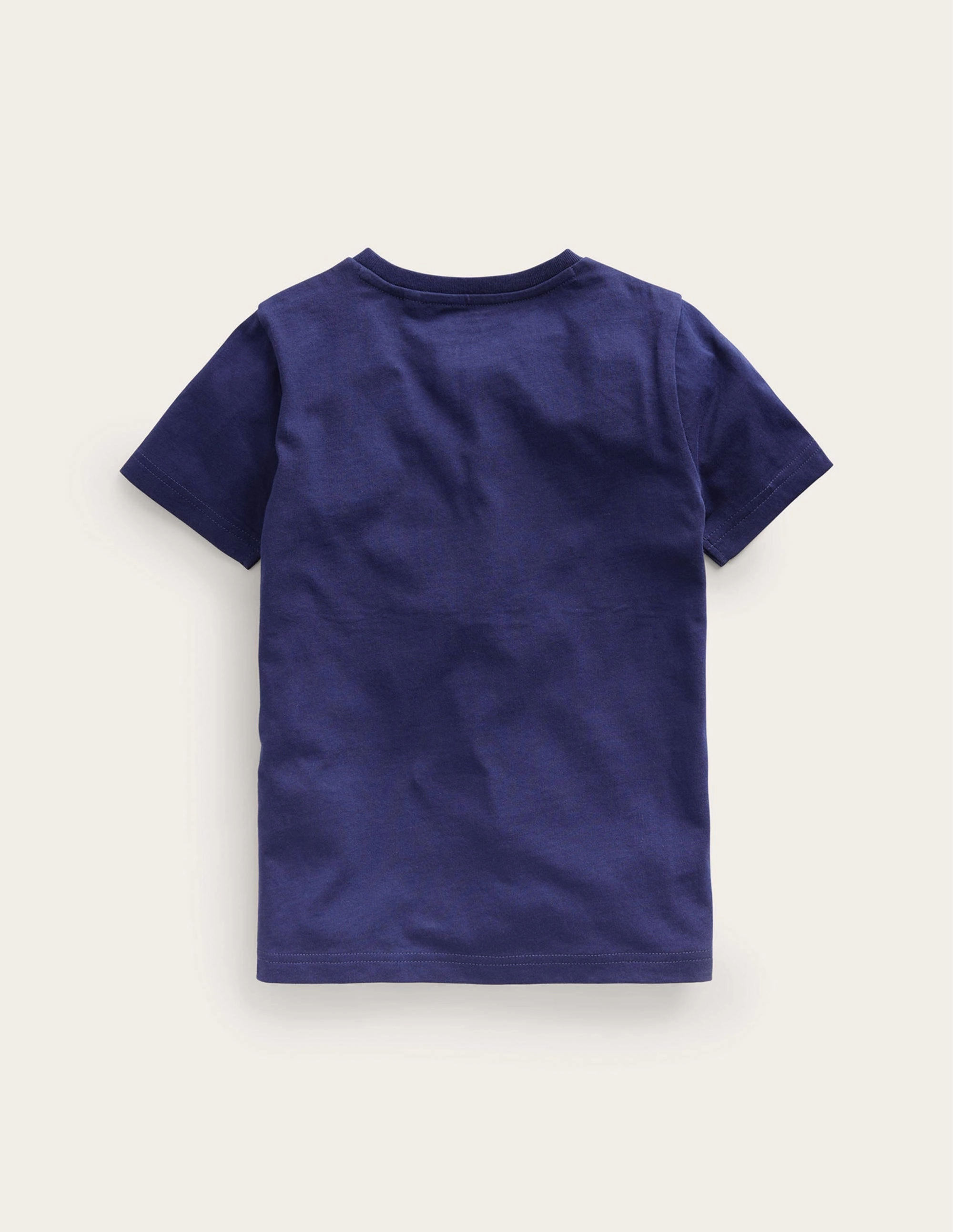 Small Superstitch T-shirt-College Navy Dinos DoubleStitchedSeams WaterRepellent Coating