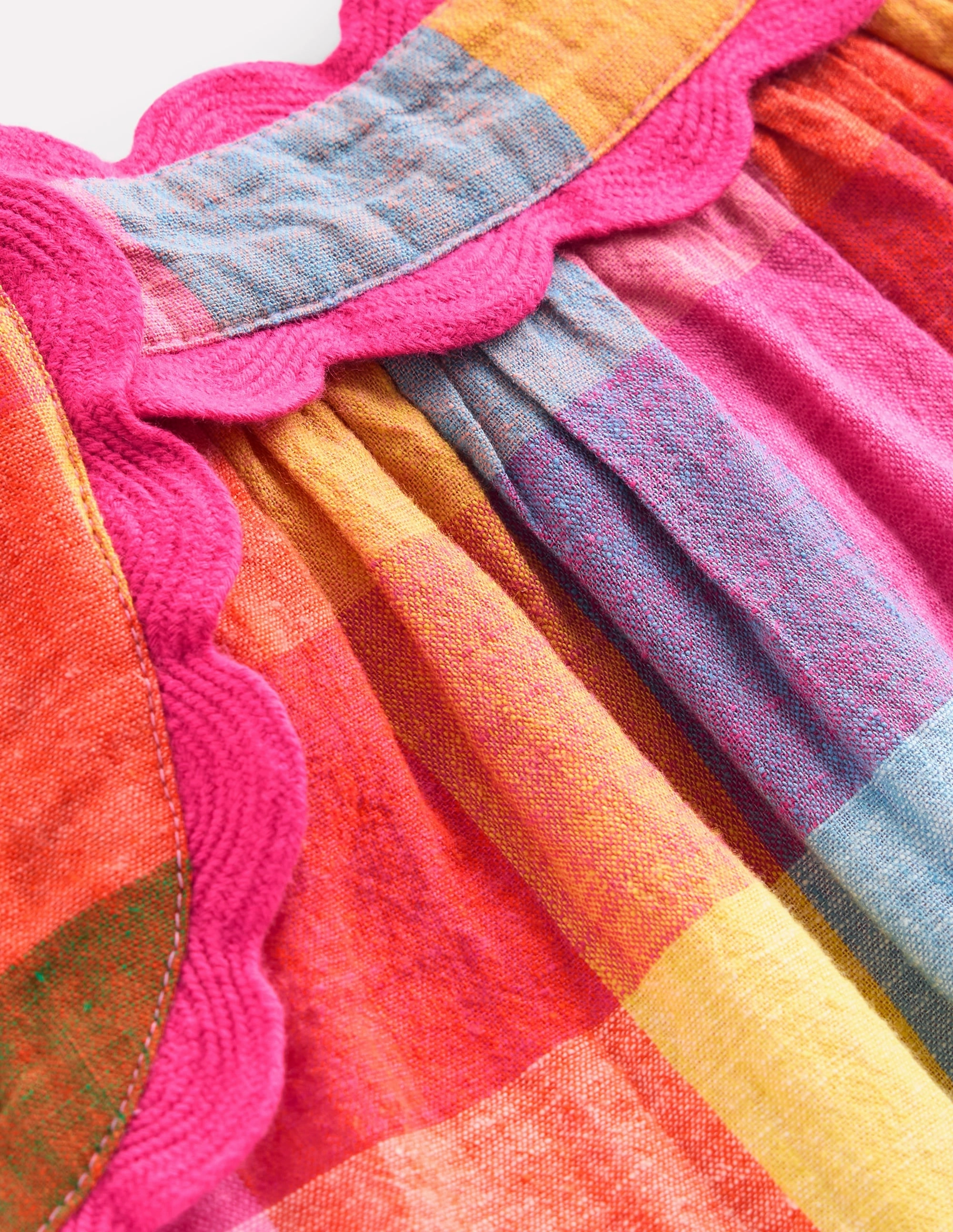 Maribel Strappy Swing Sundress-Multigingham Check Romantic Hour Whimsical Mood