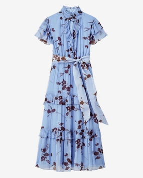 Casual Layers Lorelei Dress Upstate Floral Blue Mist
