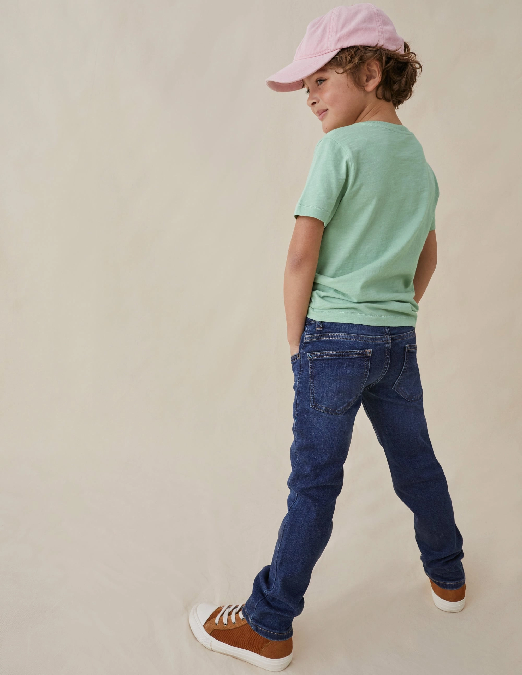 Dark Vintage Denim Slim Leg Jeans-Dark Vintage Comfy Flex