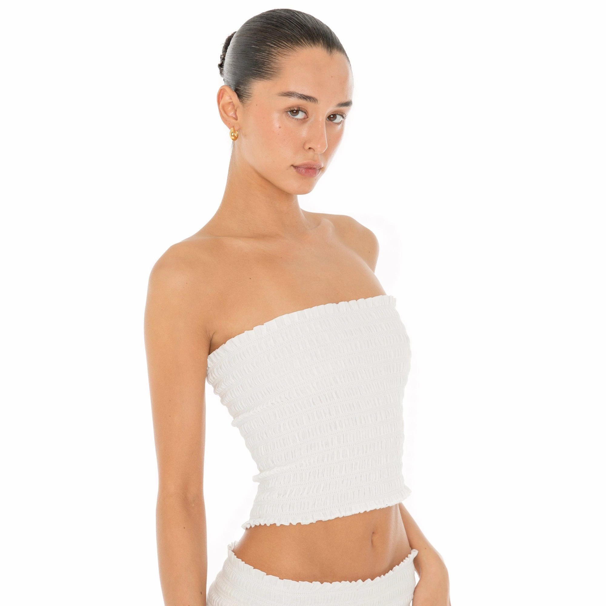 Nira Tube Top Low Profile Zipper Comfortable Look