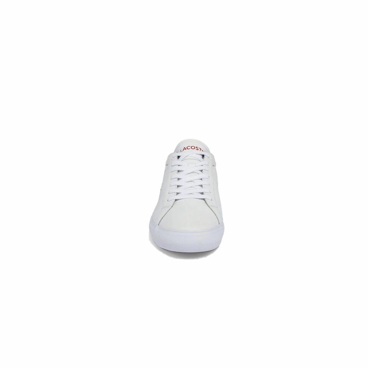 Smooth ride LACOSTE 7-43SMA0034407 POWERCOURT TRI 1SMA MN'S (Medium) White/Navy/Red Leather & Synthetic Lifestyle Shoes