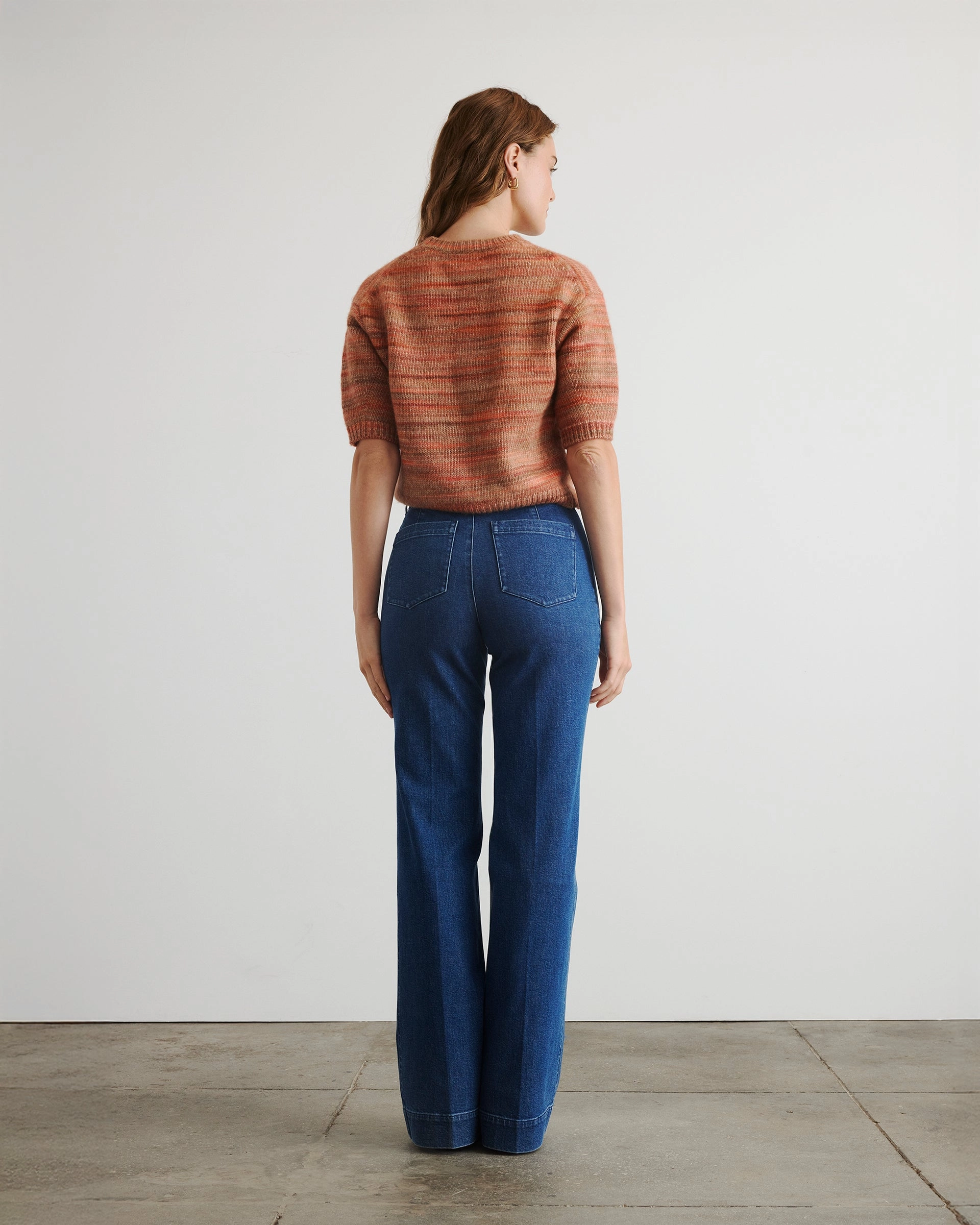 Anne Sweater Lightweight Fabric Neutral Tone Stitching