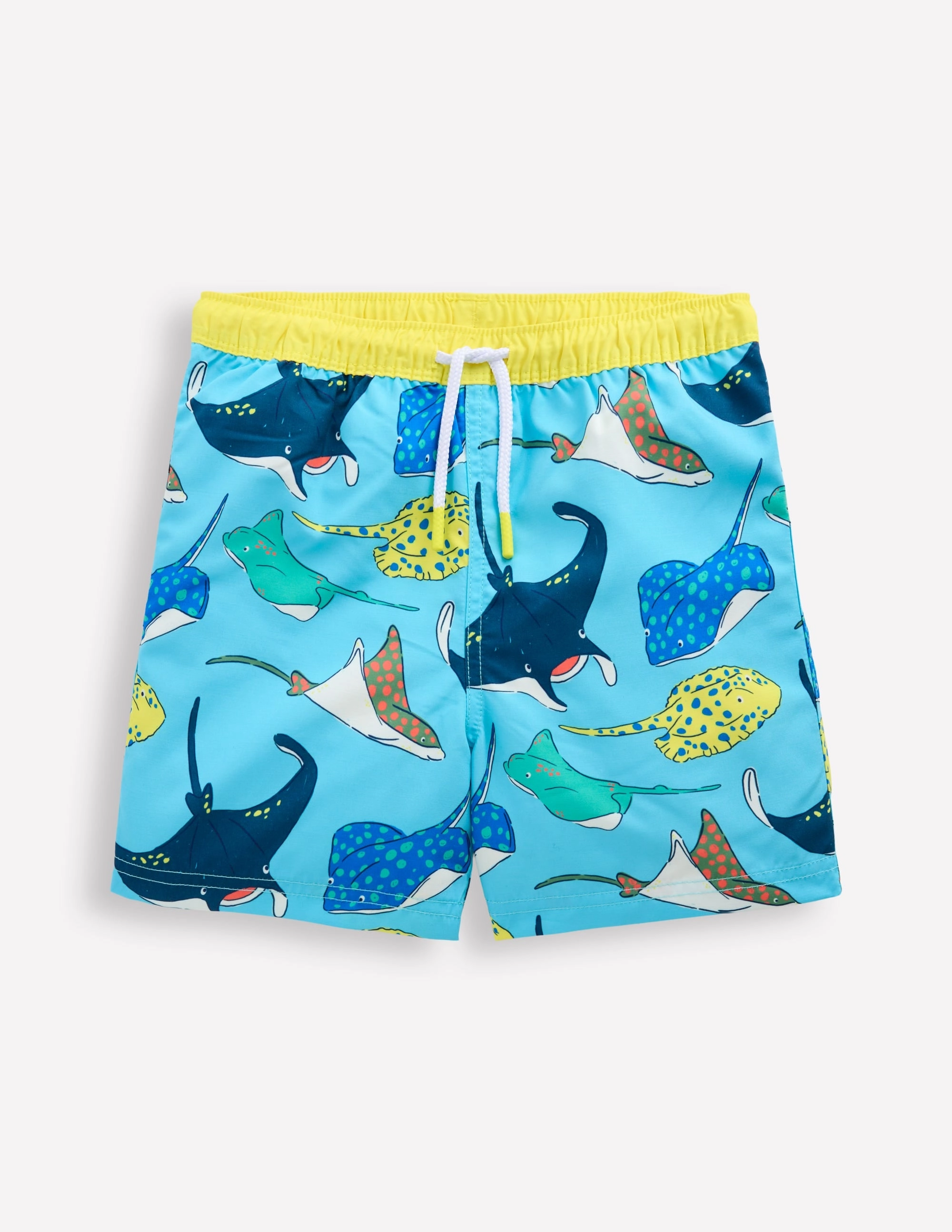 Swim Shorts-Caribbean Blue Rays Cutting edge