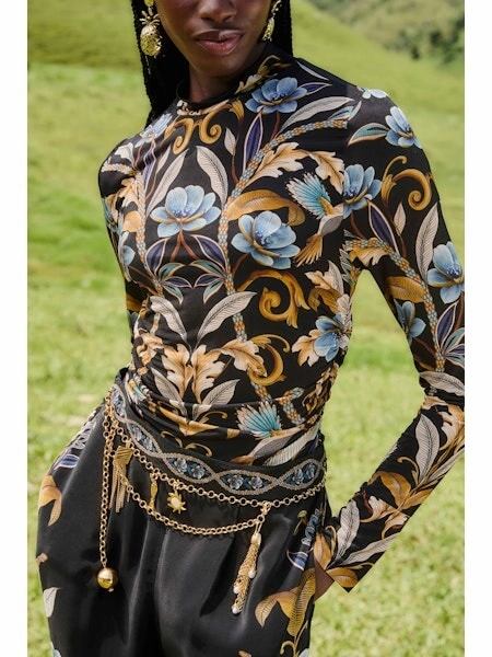 AbrasionResistant Surface Thermal Regulating Design Snake Garden Black Jersey