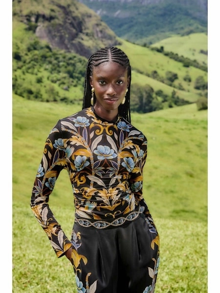 Odor Resistant Fabric Snake Garden Black Jersey