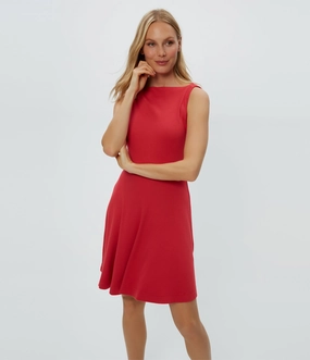 ANDY ULTRA RIB MINI SKATER DRESS Calm Energy Cozy Mood