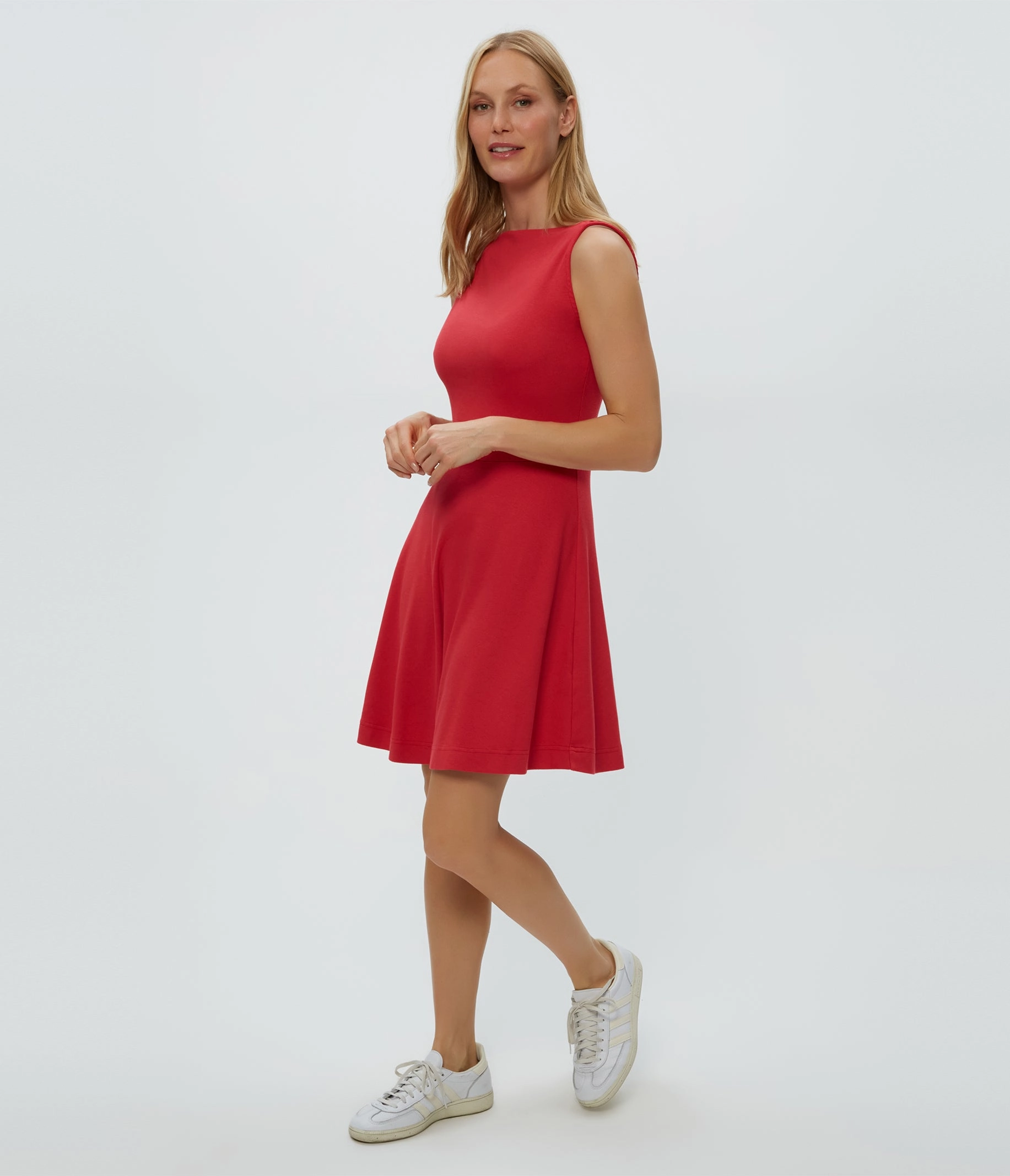 Tailored Wear ANDY ULTRA RIB MINI SKATER DRESS