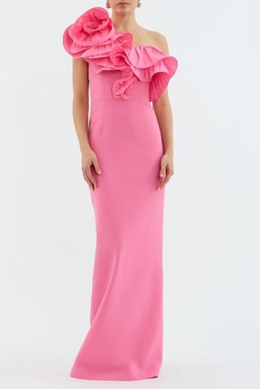 Rosita Gown Shrimp Pink Street-Style