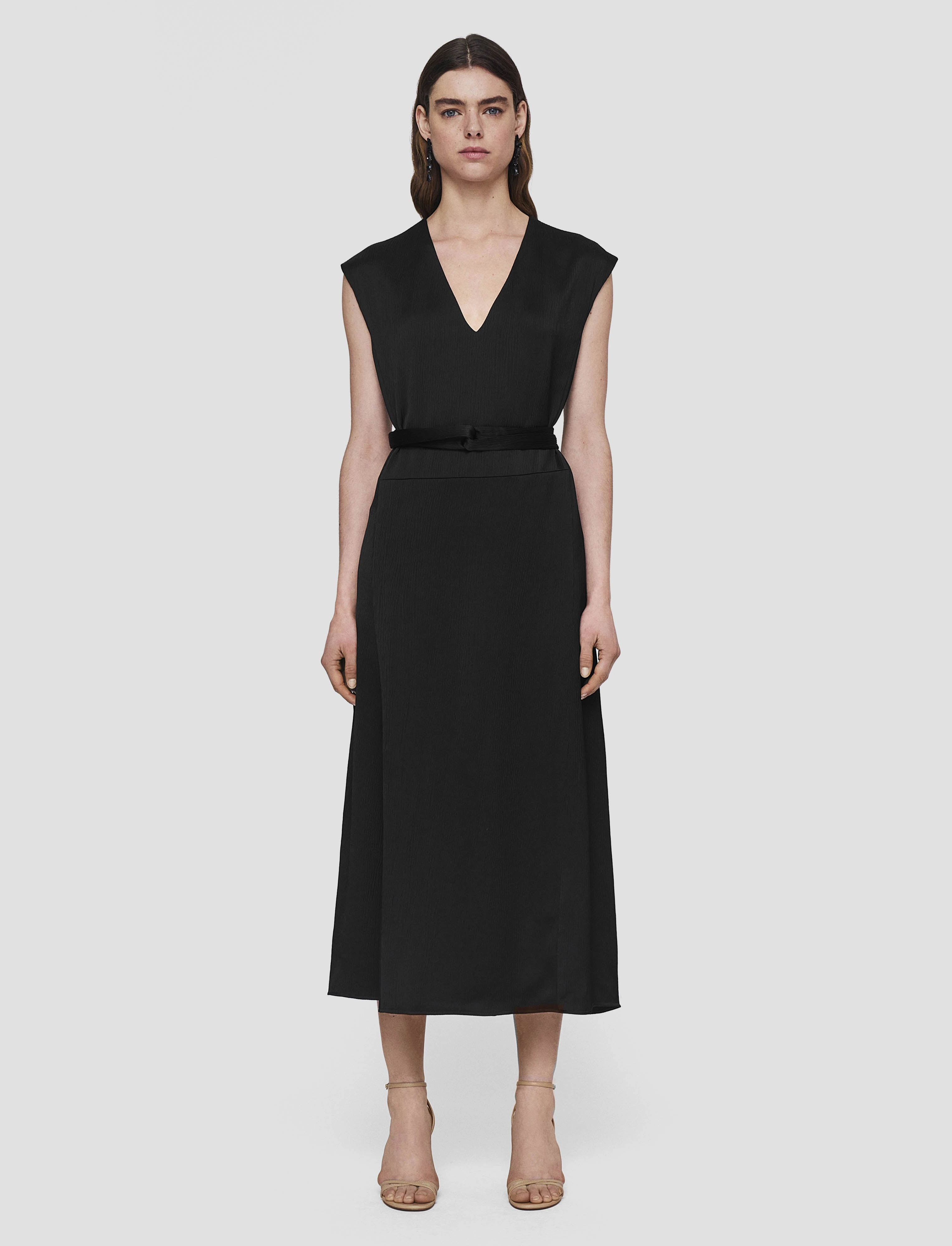 Lutece Textured Viscose Dress Smart Tones