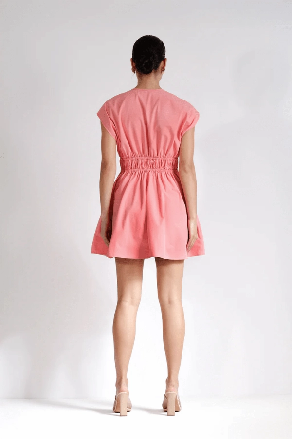 Roamer Mini Dress Punch Pink Fresh Flow