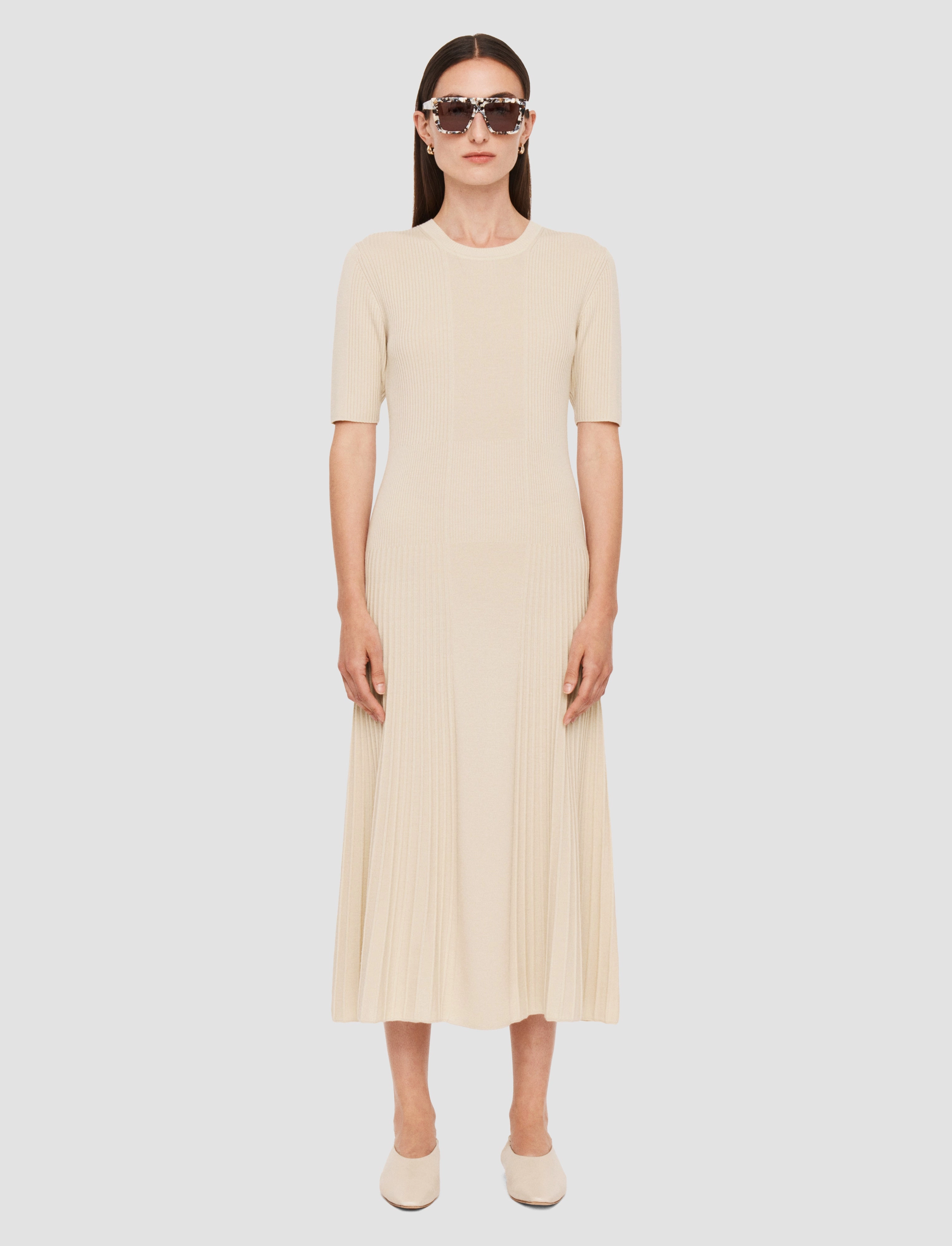 Fine Merino Rib Dress Sophisticated Edge