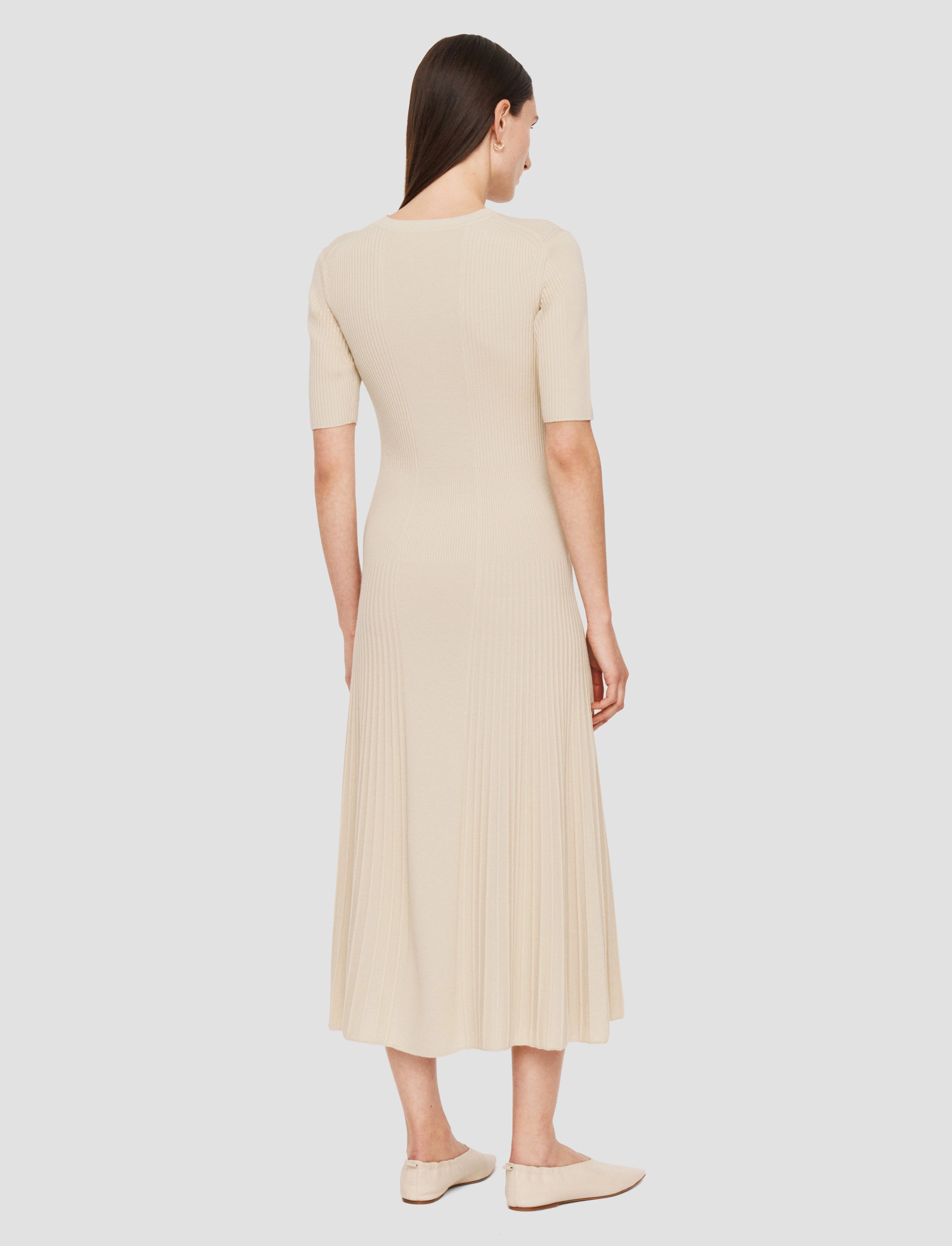 Soft Tone Perfect For Any Occasion Fine Merino Rib Dress