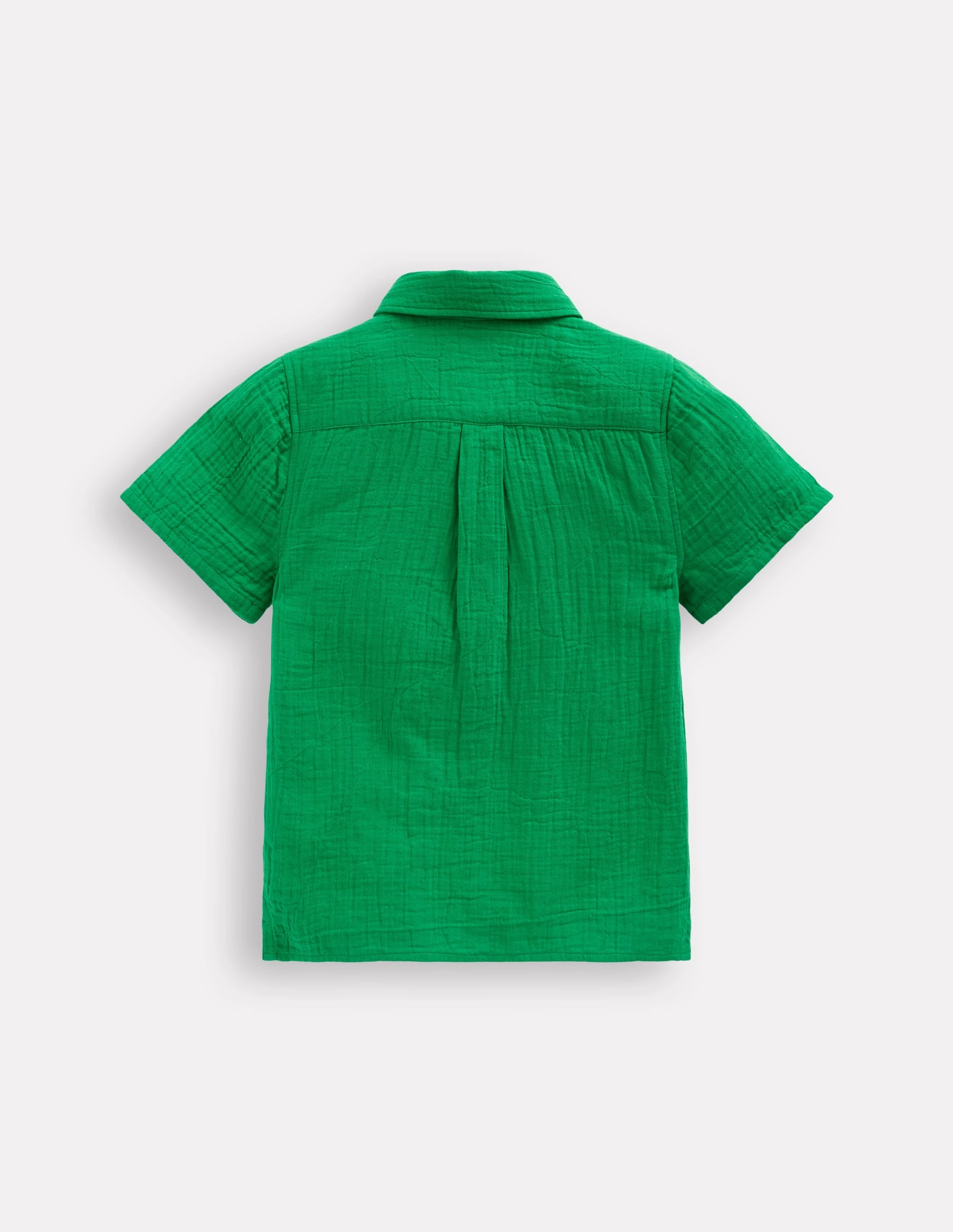 NoSlipGripperBand Button Down Collar Style Double Cloth Shirt-Rich Emerald
