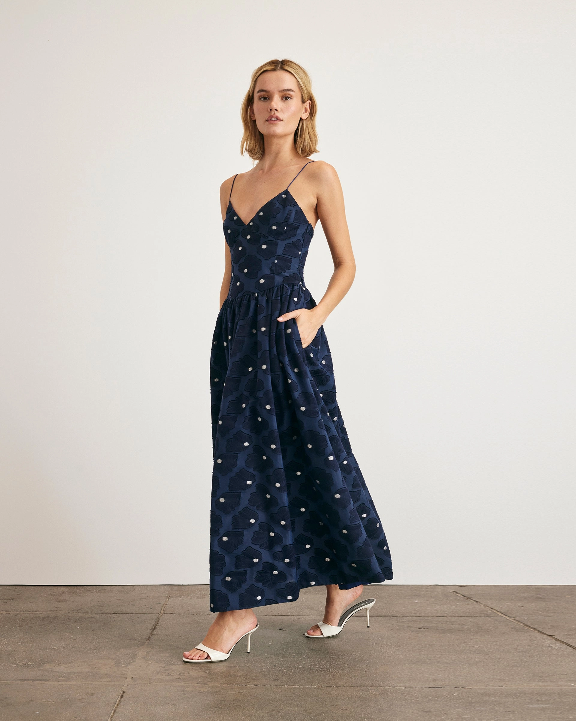 Elegant Vibe Pleated-Texture Serena Dress