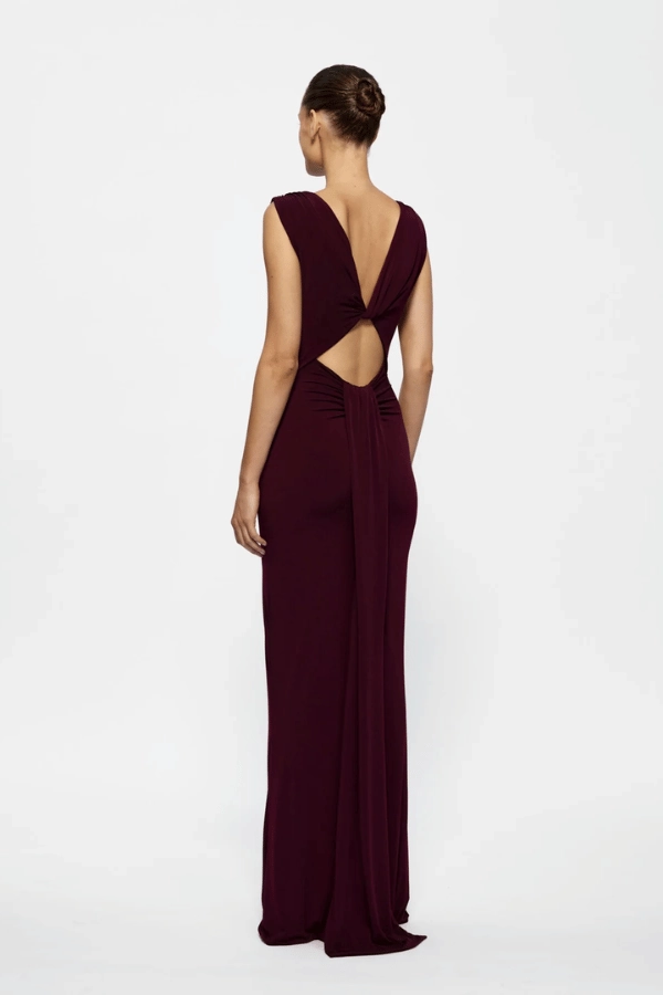 Faith Dress Black Cherry Lounge Fit