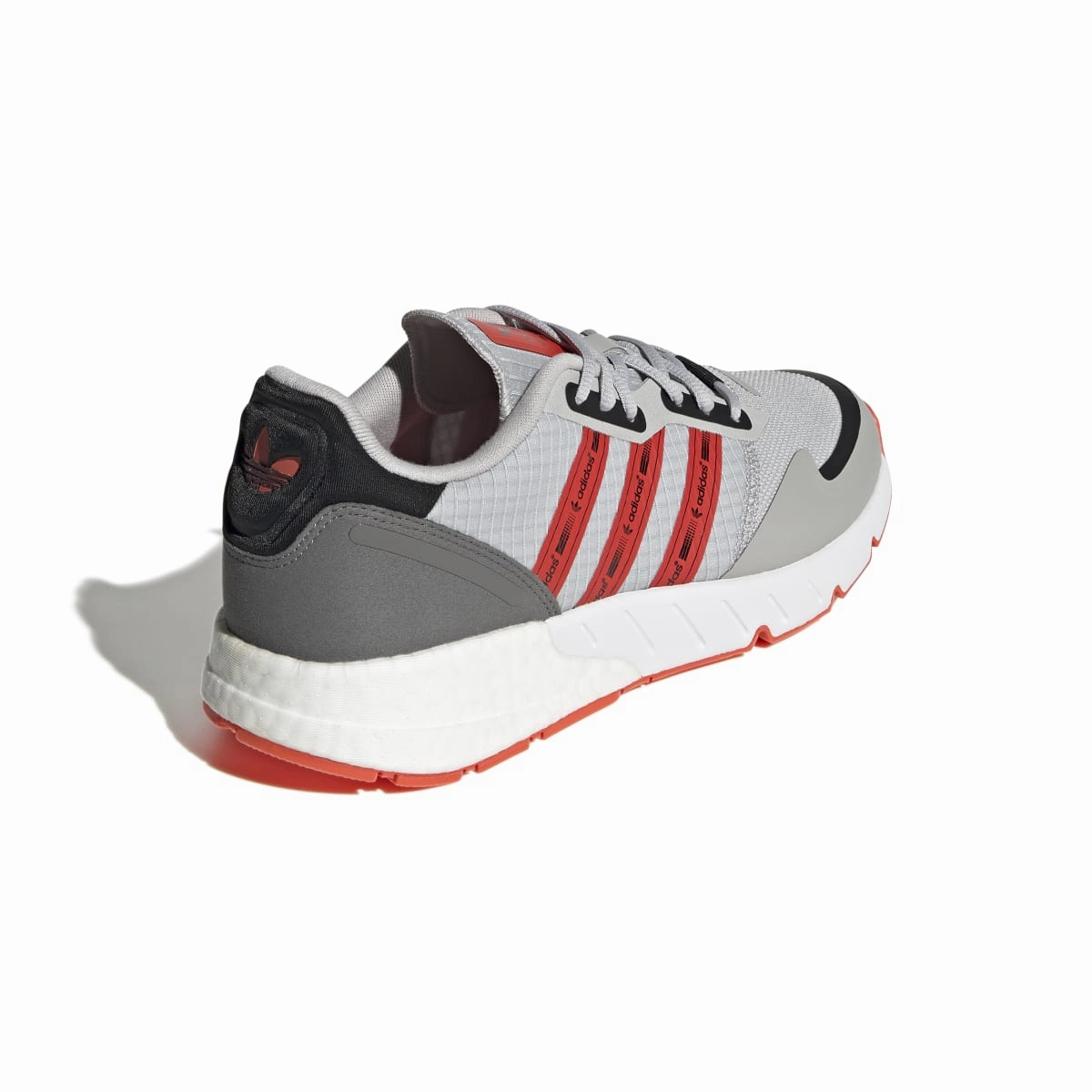 River Cross ADIDAS GZ9079 ZX 1K BOOST MN'S (Medium) Grey/Red/White Textile Running Shoes