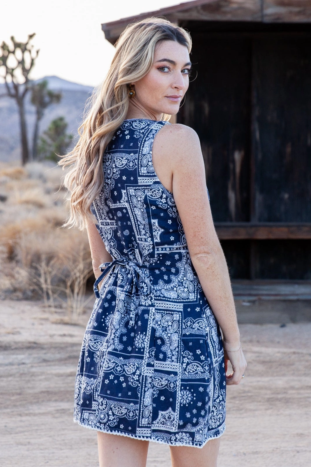 Beach Moment Jane Dress / Navy Bandana