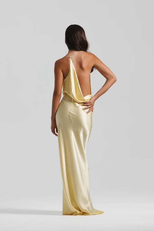 Gabi Gown Lemon ElasticWaistband