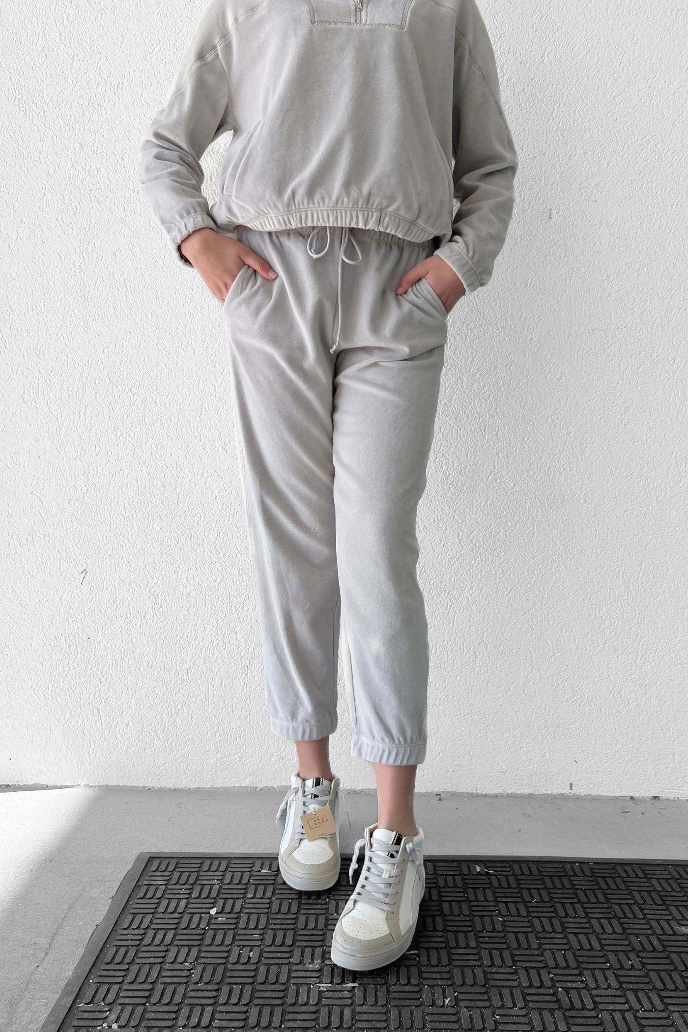 ASHLEY VELVET JOGGERS Comfort Wear Fit Versatile Fashion