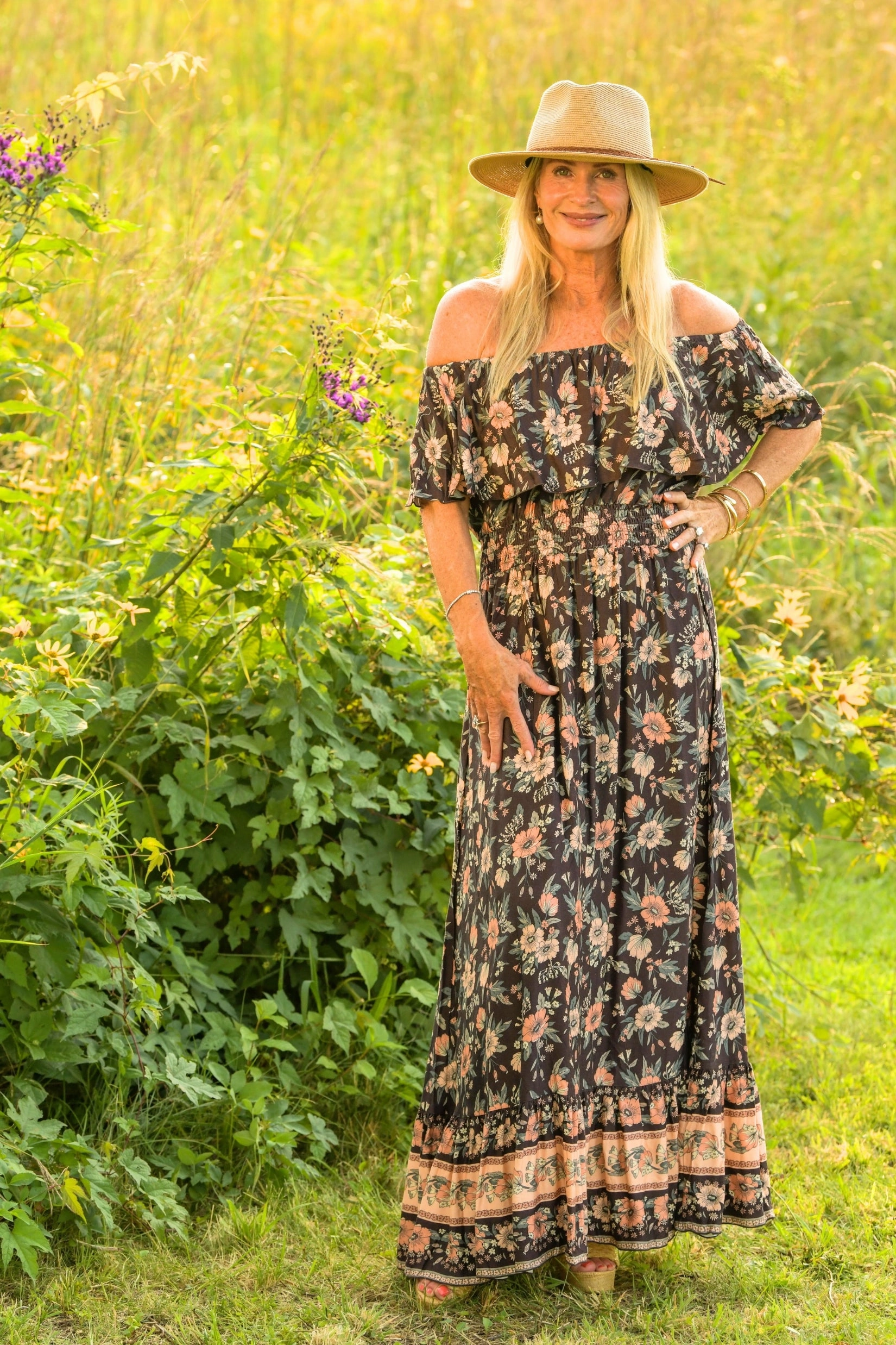 Stella Dress / Brown Orange Modern Texture