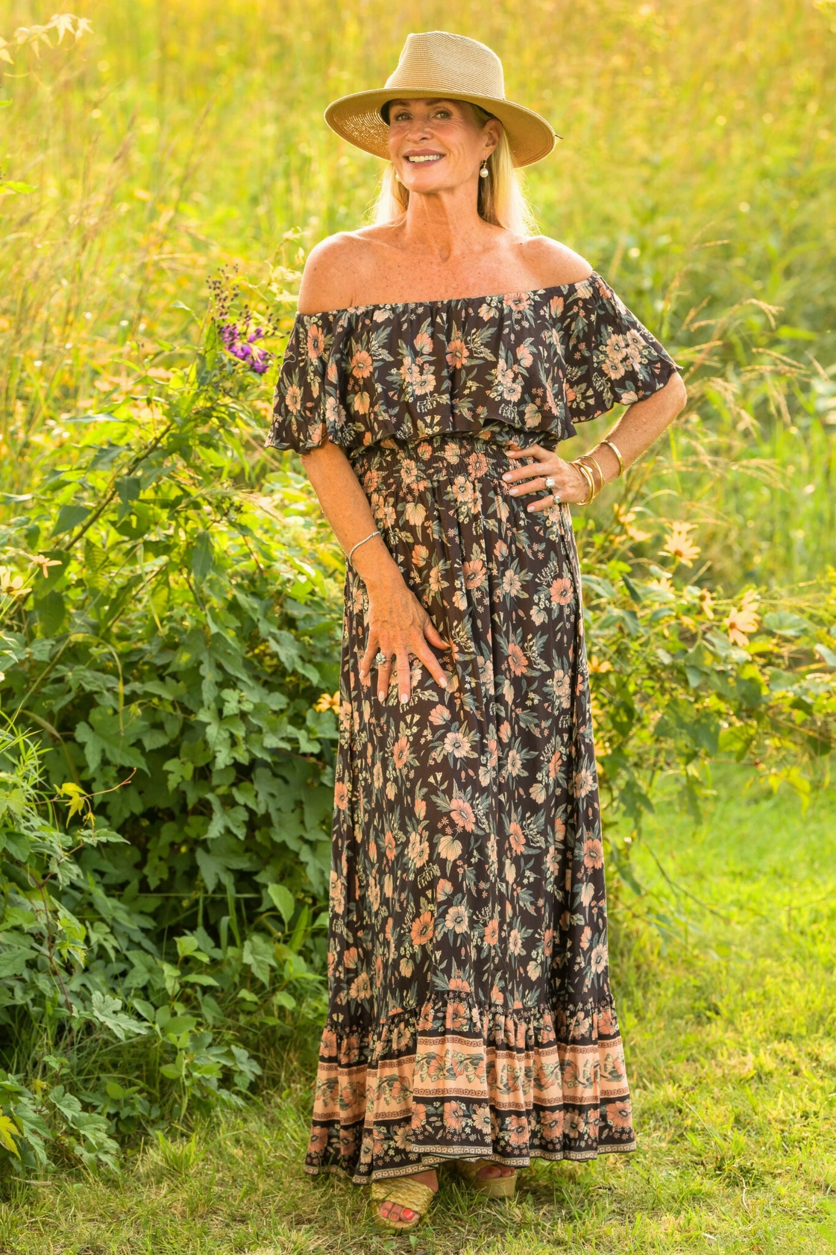 Stella Dress / Brown Orange Cozy Touch