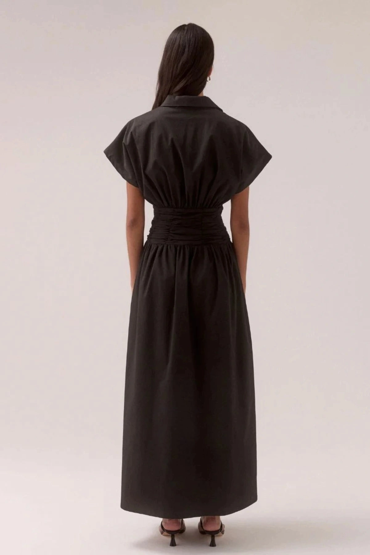 Stellar Dress Black Cool Drape