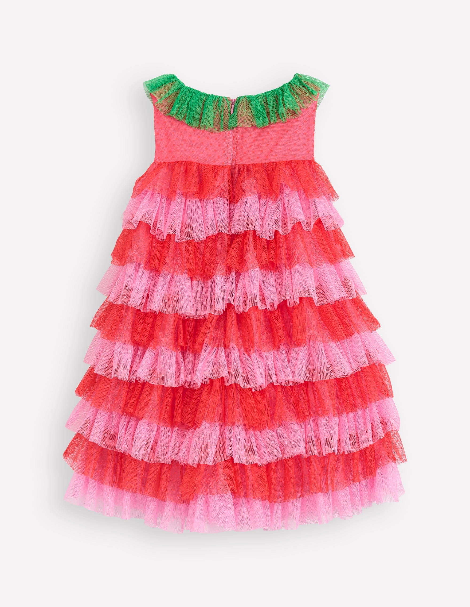Strawberry Tulle Dress-Red/Pink Reversible-Style Easy Going