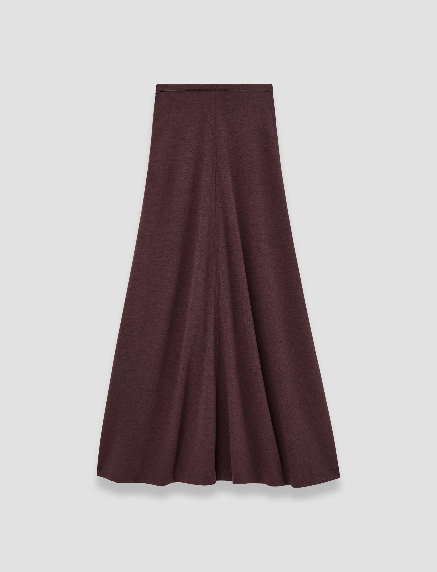 Creative Layering Wool Jersey Maxi Skirt