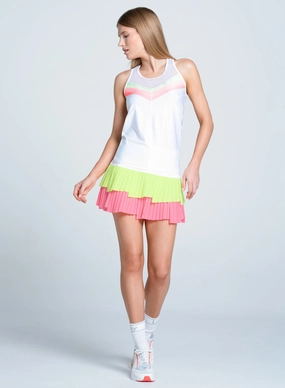 Elasticated Hem MinimalistSilhouette Sunset Spin Tie Back Tank