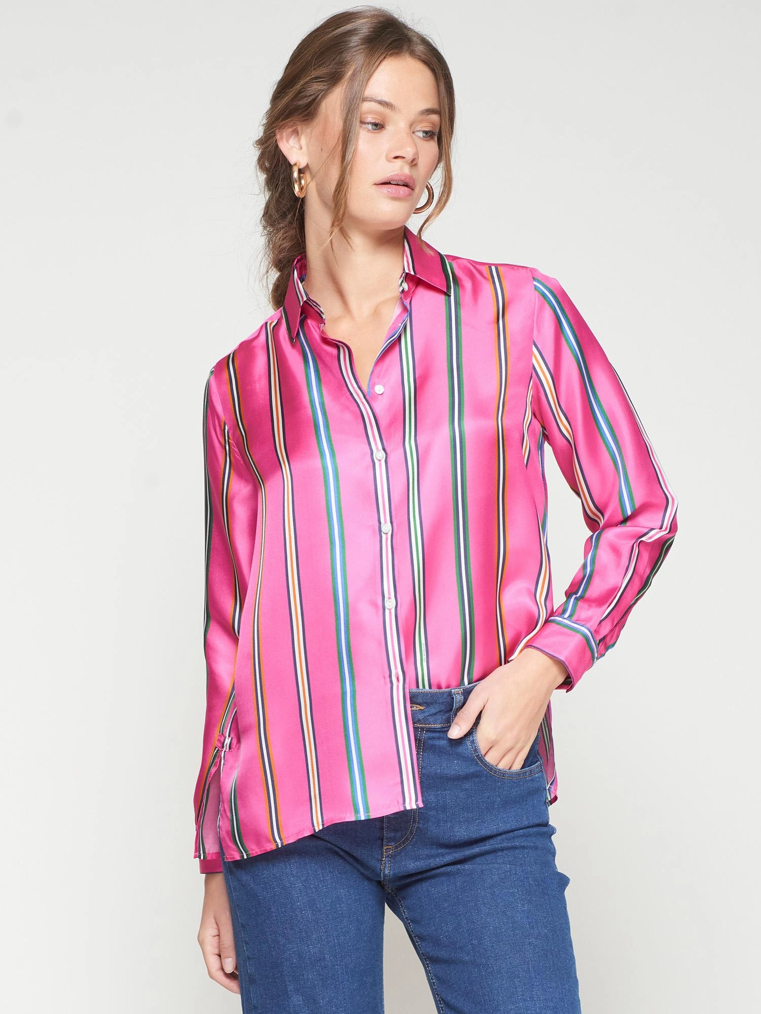 LowProfileSeams PocketDetails STRIPE BUTTON DOWN