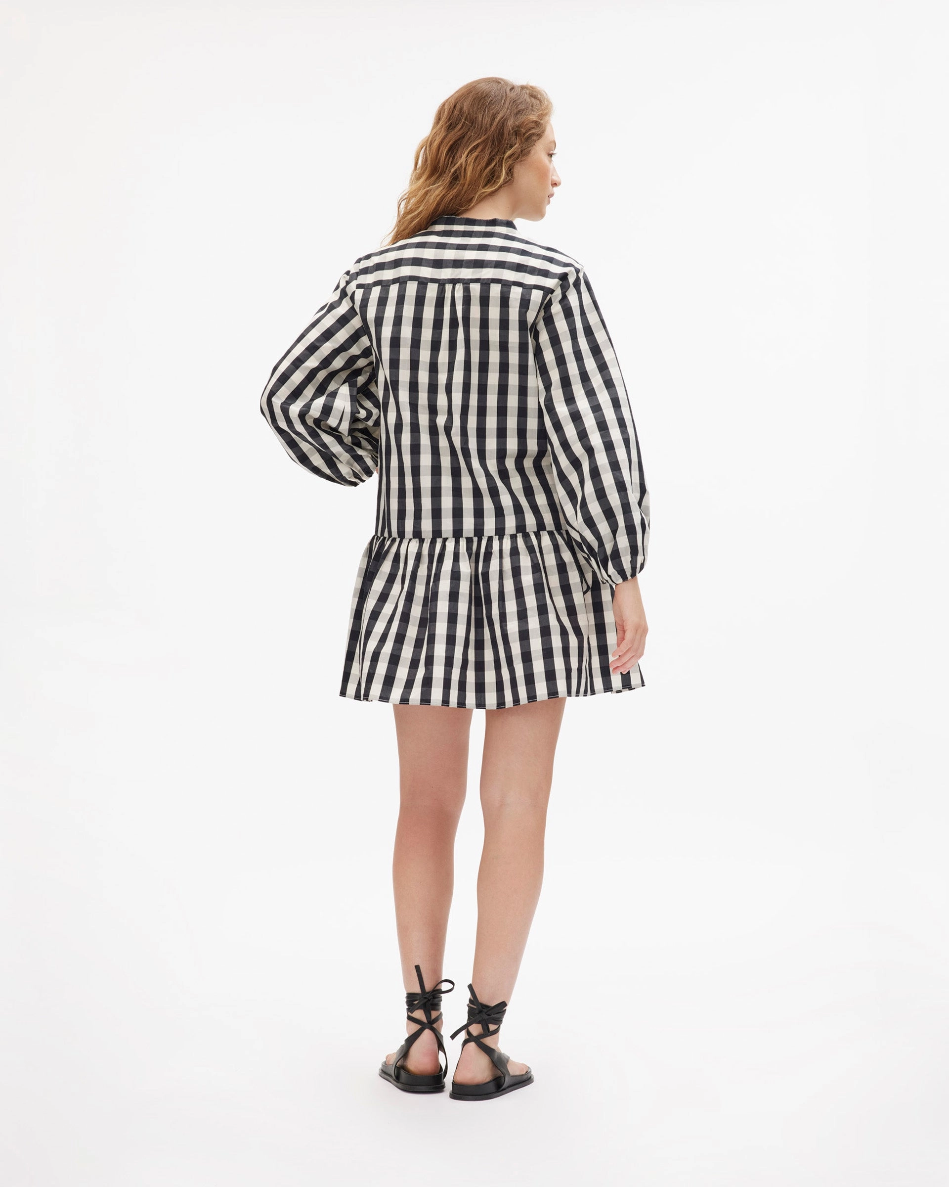 Front Detail Soft Gradient Britney Dress