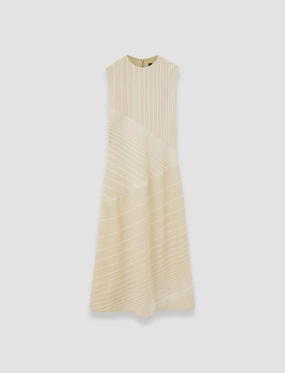 Maryse Embroidered Stripes Dress Bold Statement