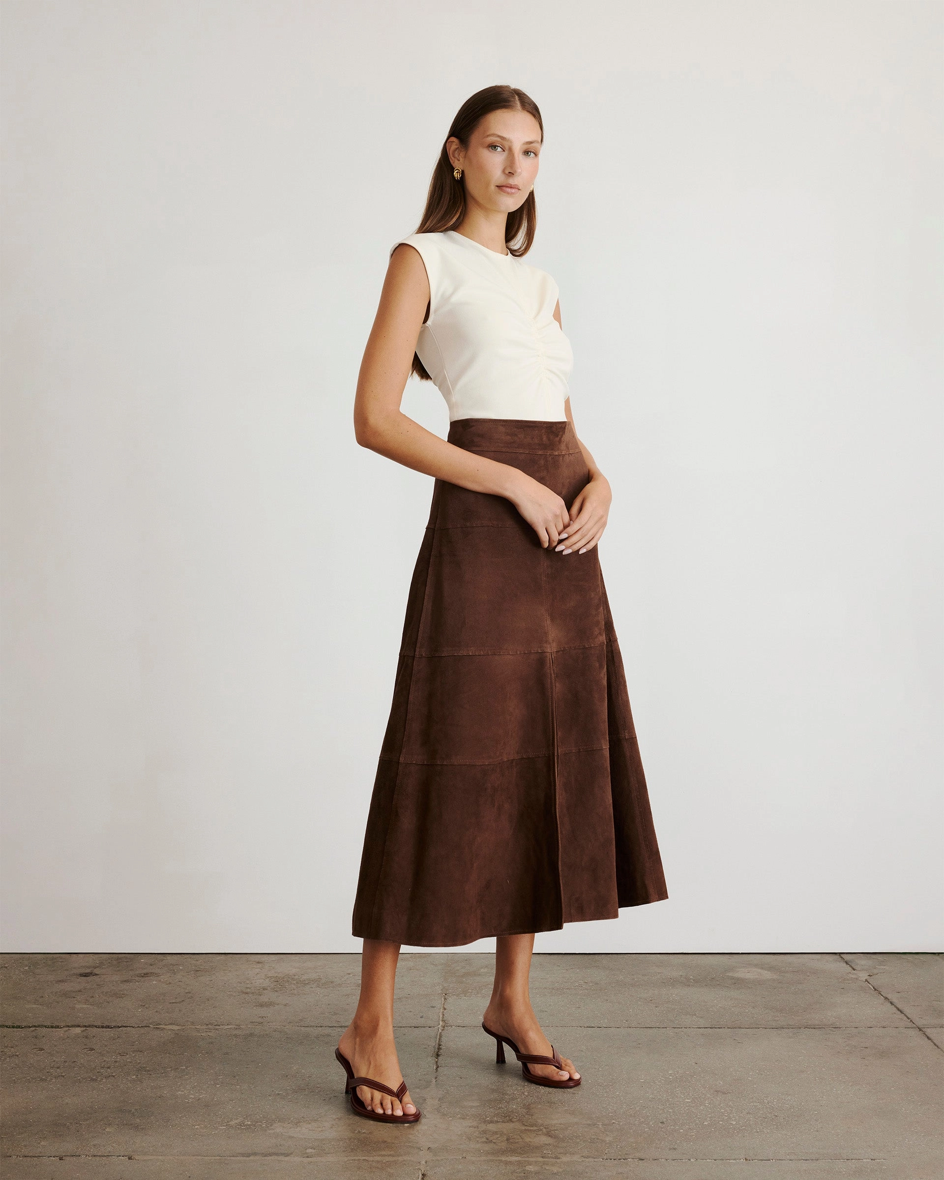 Suede Hudson Skirt Functional Look Breathable Fit