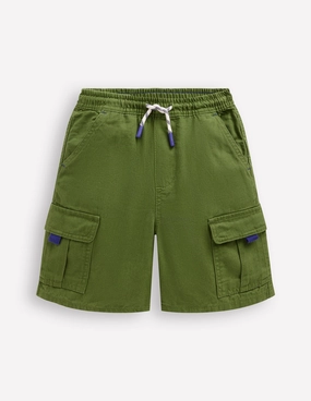 Camping Gear Everyday Cargo Shorts-Broccoli Green