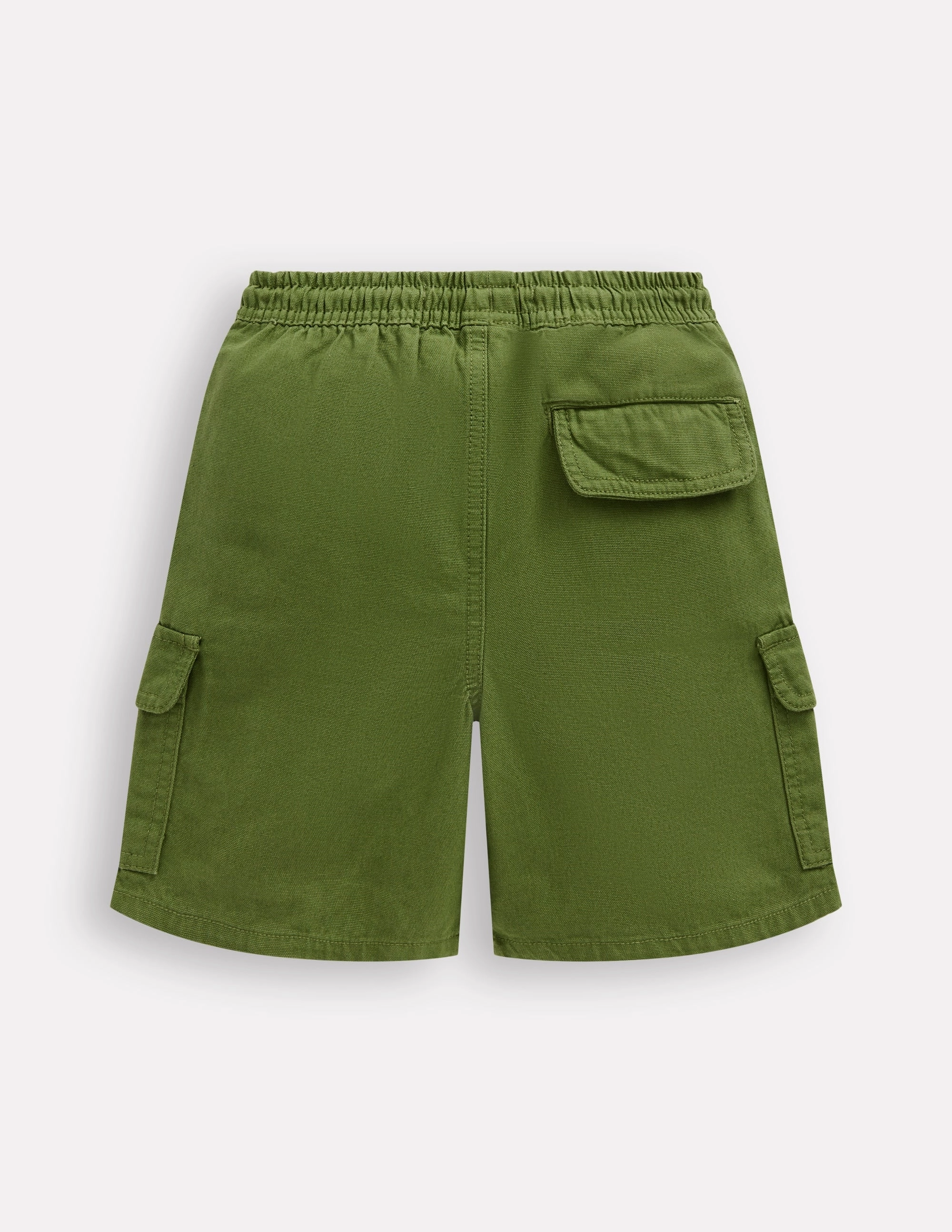 Everyday Cargo Shorts-Broccoli Green Seamless construction Yoga wear