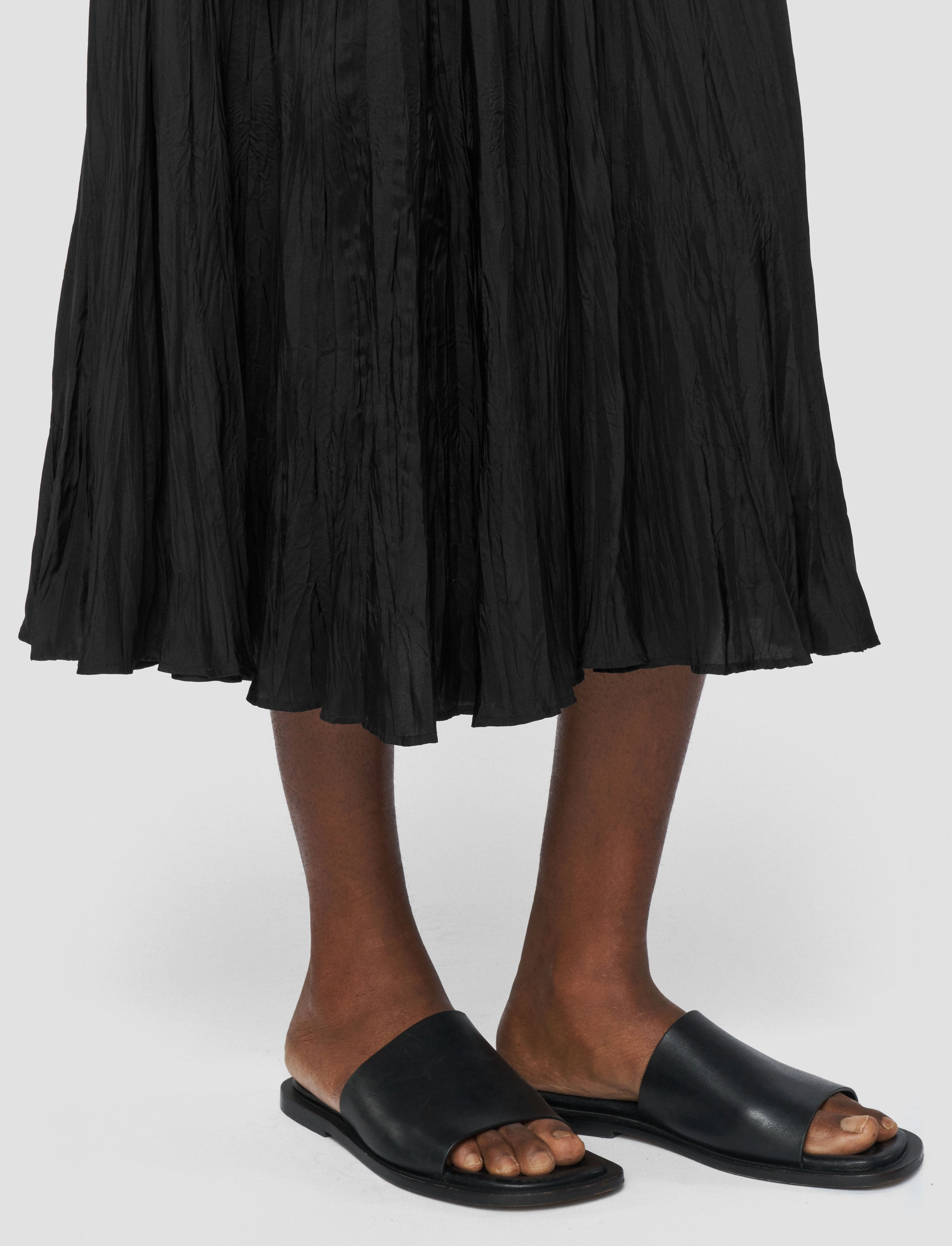 Sully Habotai Silk Skirt Fringe Detail