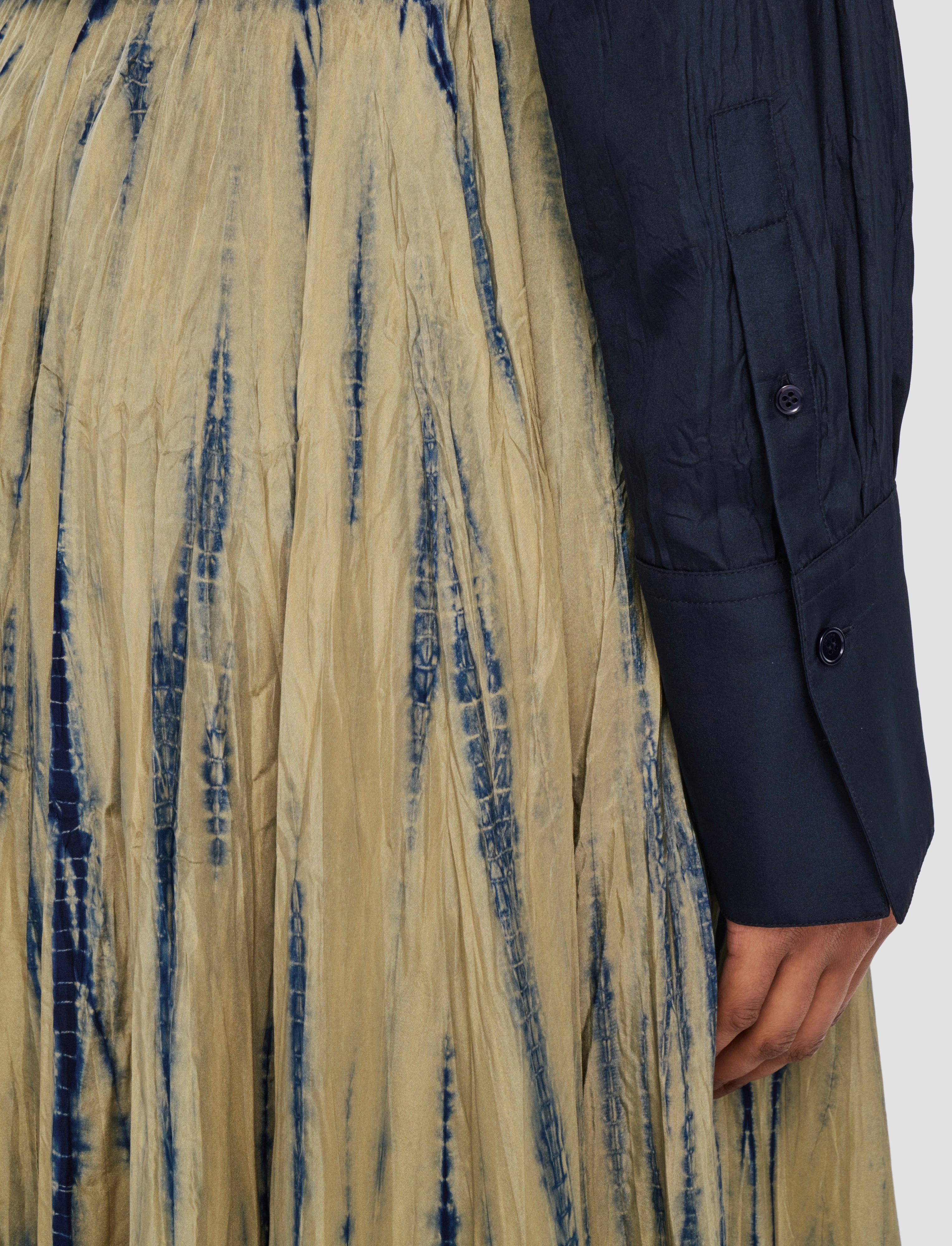 Sully Long Tie Dye Silk Maxi Skirt Relax Outfit Daily Mood