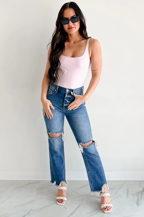 Summer Feels Forever Sleeveless Faux Leather Bodysuit (Lavender) Sweat Absorbent Inner Layer