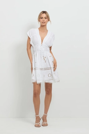 Sunrise Spirit Dress White budget-friendly