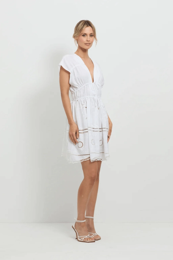 Sunrise Spirit Dress White Power Soft