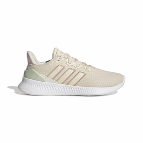 ADIDAS GZ6773 PUREMOTION SE WMN'S (Medium) White/Beige/Green Textile Running Shoes Adjustable Straps