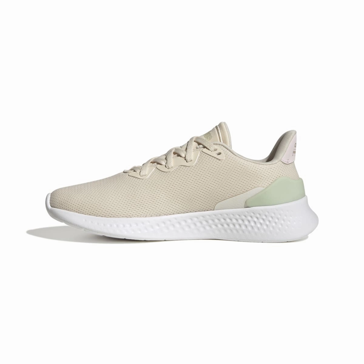 Sweat Resistant Urban Stroll ADIDAS GZ6773 PUREMOTION SE WMN'S (Medium) White/Beige/Green Textile Running Shoes