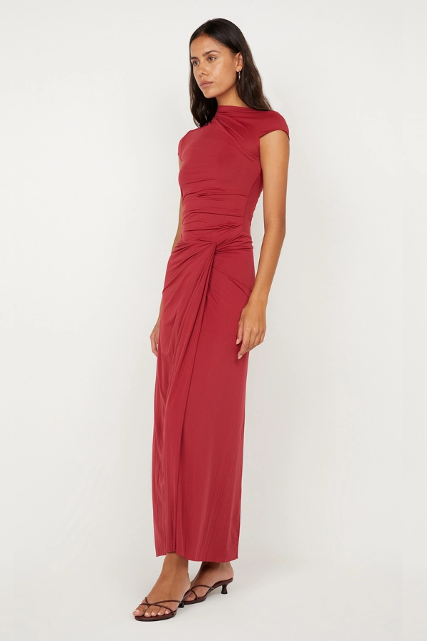 Refined Style Travel-Style Susie Maxi Dress Cherry