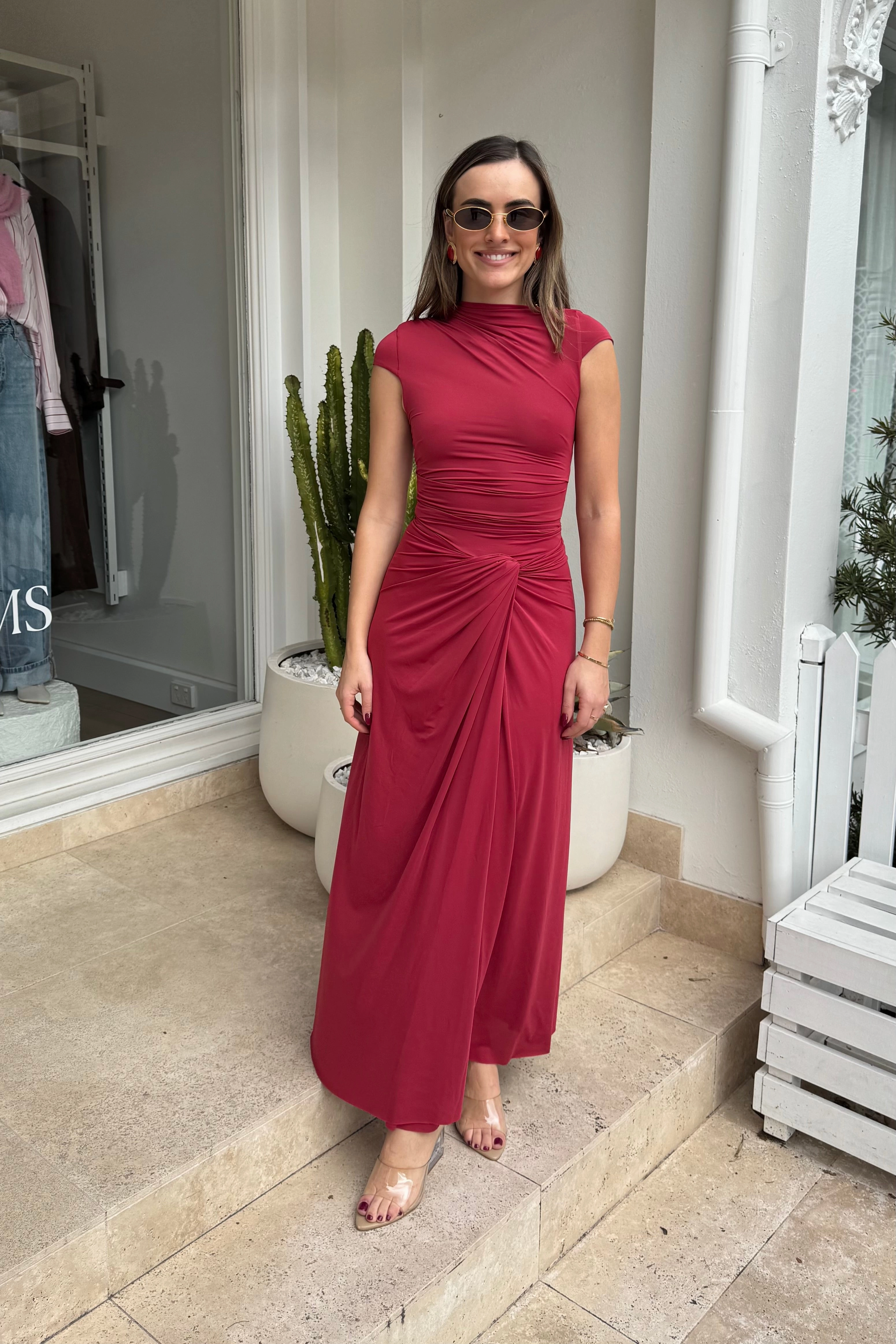 Trendy Piece Susie Maxi Dress Cherry